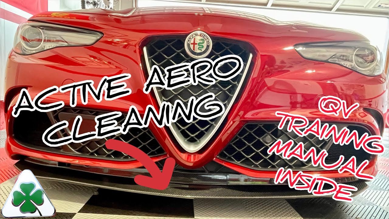 Alfa Romeo Giulia Quadrifoglio - Active Aero Cleaning / Info + Training Manual!