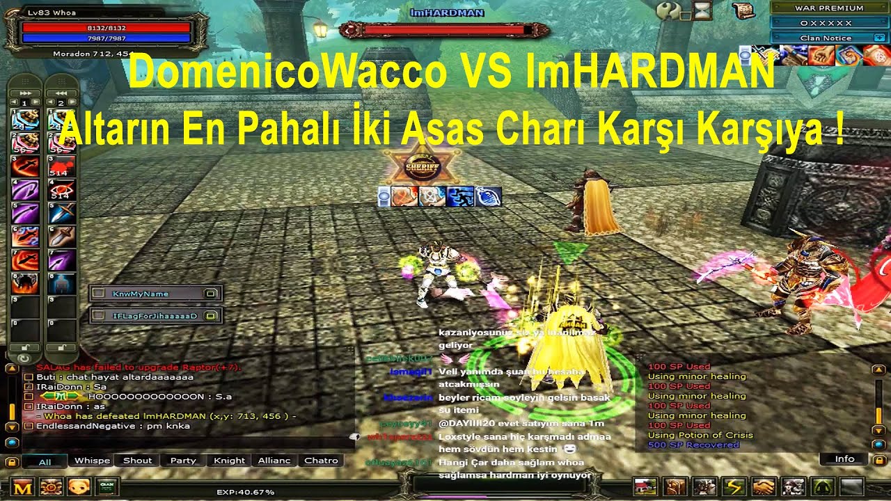 DomenicoWacco VS ImHardman Altarın En Pahalı İki Asas Charı Karşı Karşıya ! | Knight Online