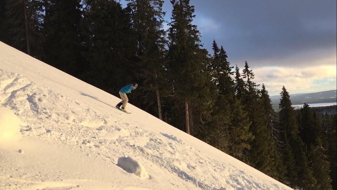 Sjusj&oslash;en skisenter rett ned p&aring; onefoot miniski