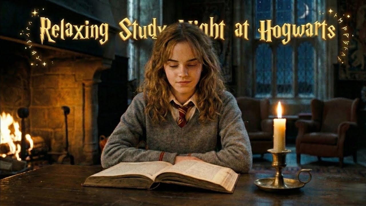 A Relaxing Study Night at Hogwarts with Hermione Granger
