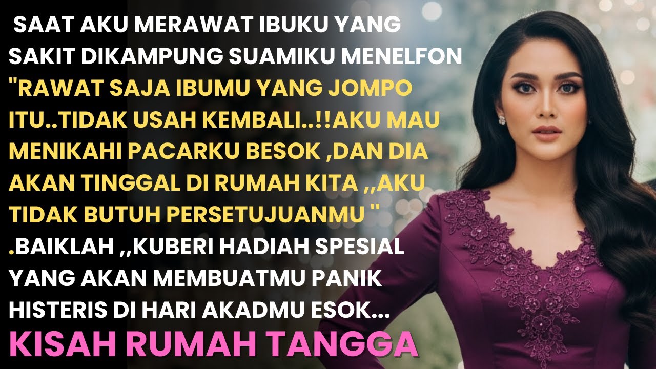 TEGANYA SUAMIKU MENIKAH LAGI SAAT AKU SEDANG MERAWAT IBU D KAMPUNG ,,KU BERI HADIAH YANG MEMBUAT...