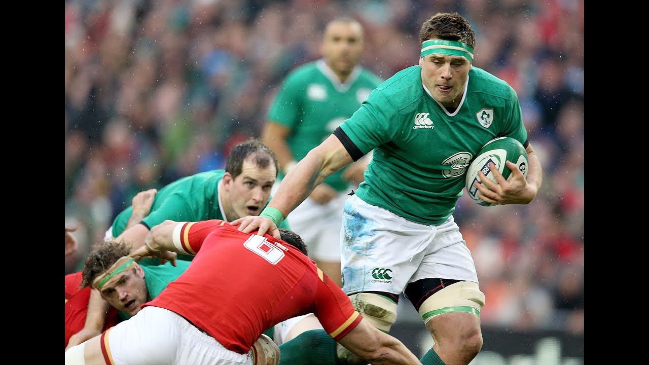 CJ Stander's powerful first half against Wales! | RBS 6 Nations