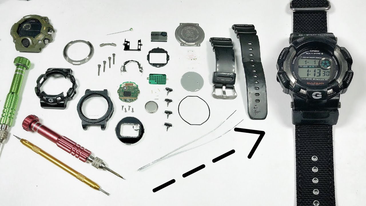 Whats inside a GW-9100 Multiband 5 Master of G Gulfman G-Shock watch | Disassembly & adapter mod