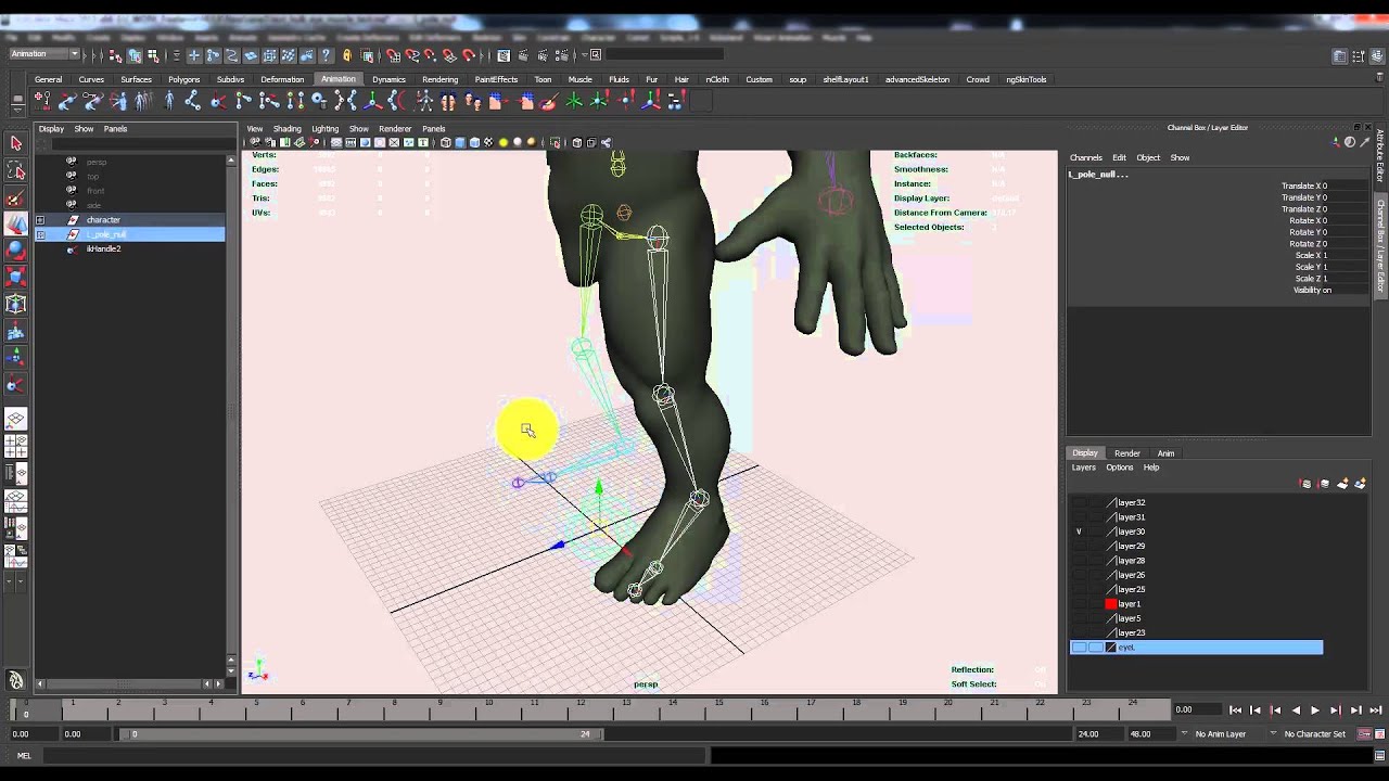 Needs from Skif v_4 (maya). Pole Vector