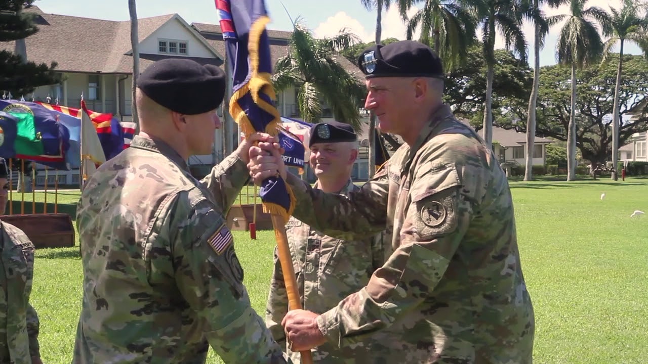 2019 9th Mission Support Command Change of Command ceremony