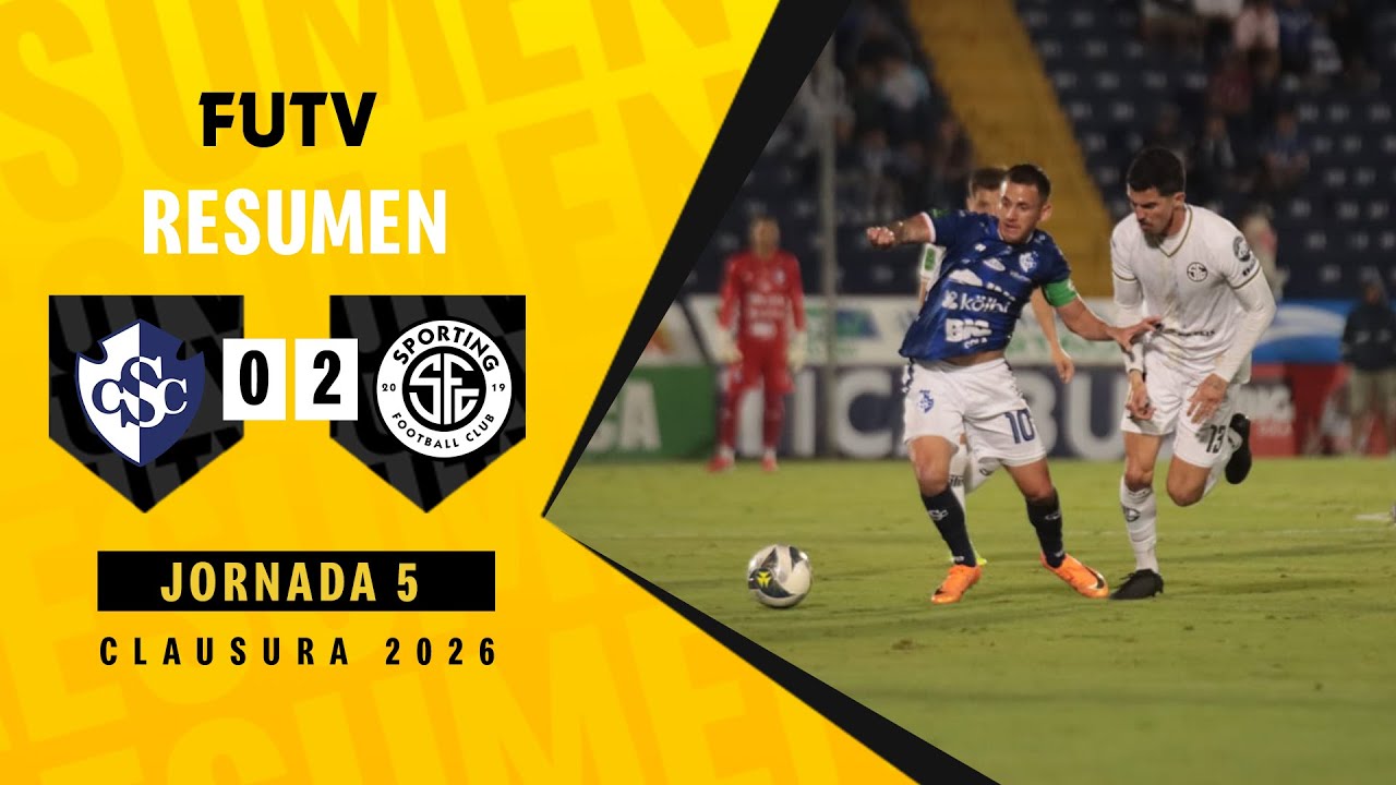 Resumen: Cartaginés 0-2 Sporting / Clausura 2026