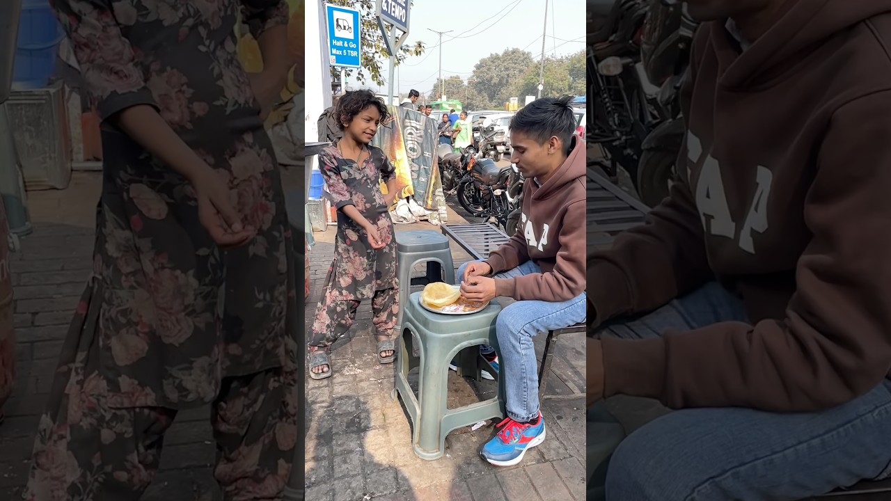 छोटी बहन को बहुत तेज भूक लगी थी 🥺💔  #humanity #helping #respect #shortsvideo #viralvideo
