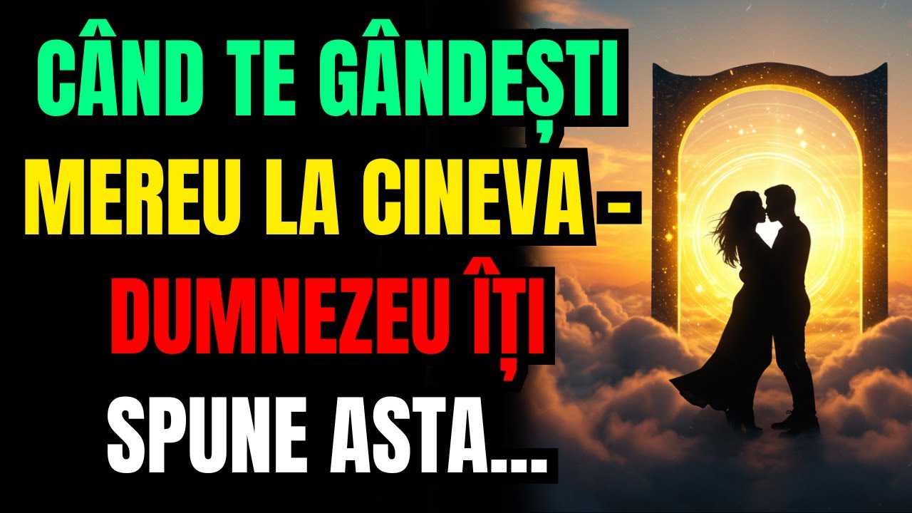 Când te gândești mereu la cineva - Dumnezeu îți spune asta...