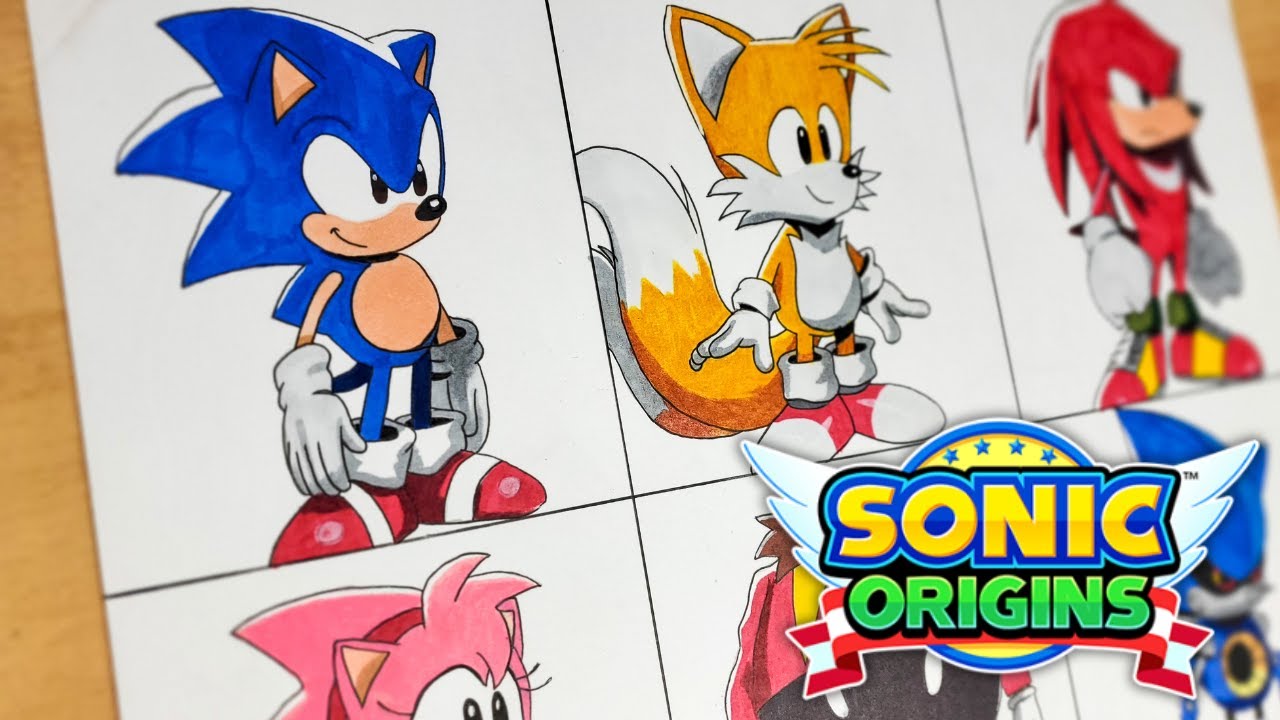 Drawing SONIC Origins | Sonic The Hedgehog