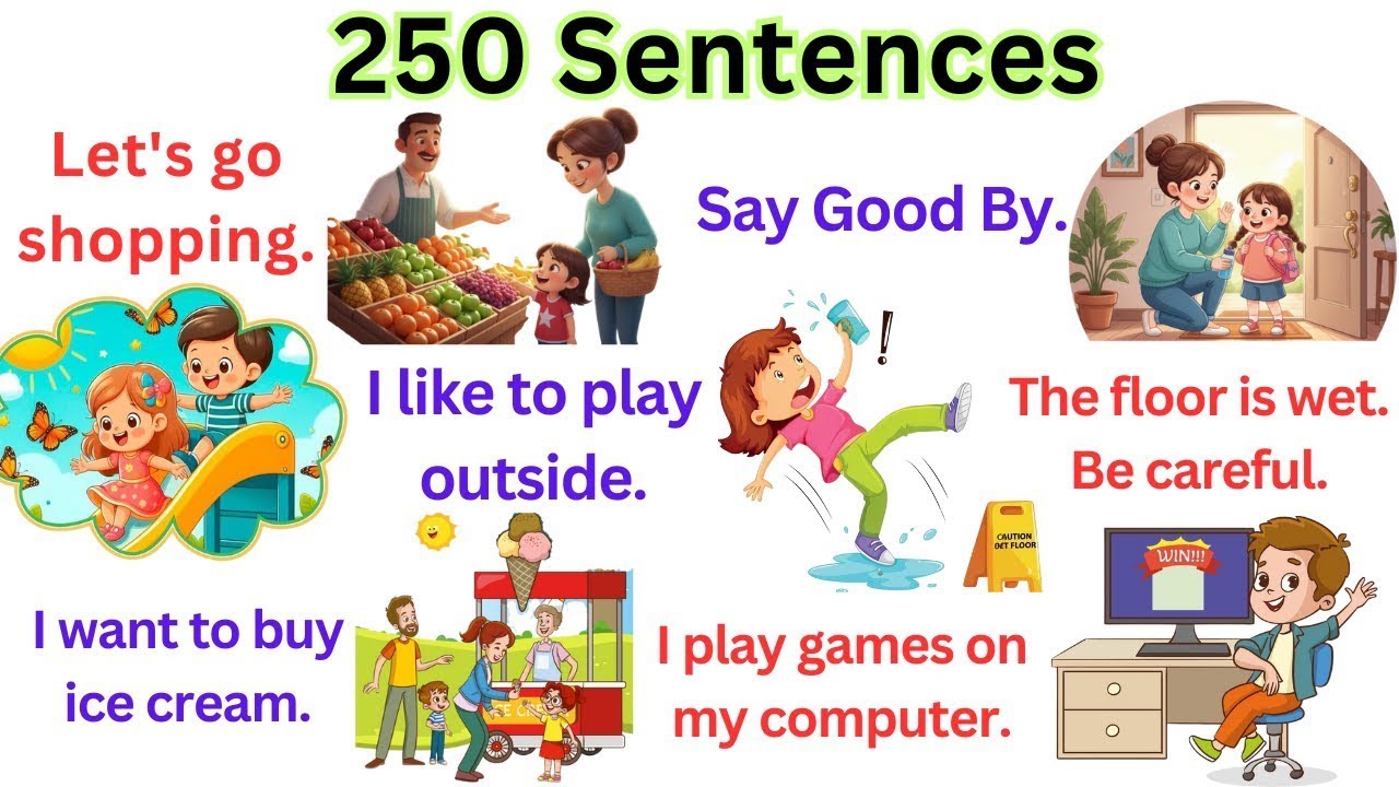 250 Daily Use English Sentences | Learn English | Simple Daily English Sentence | Spoken English