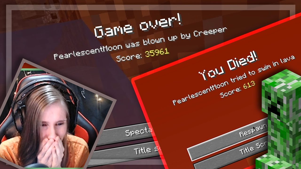 Stream Minecraft Death and Funny Moments Compilation! + Bonus Phasmophobia Clips