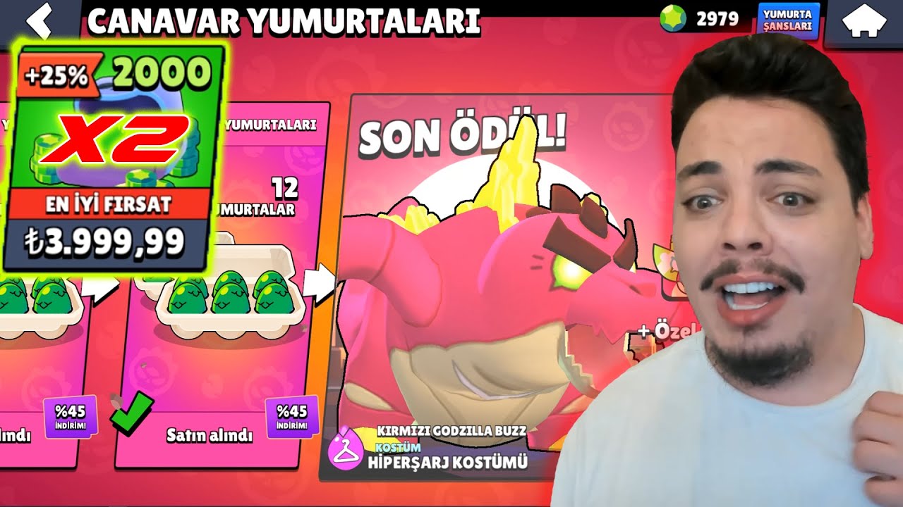 6000TL!! TÜM CANAVAR YUMURTALARINI ALDIM Brawl Stars