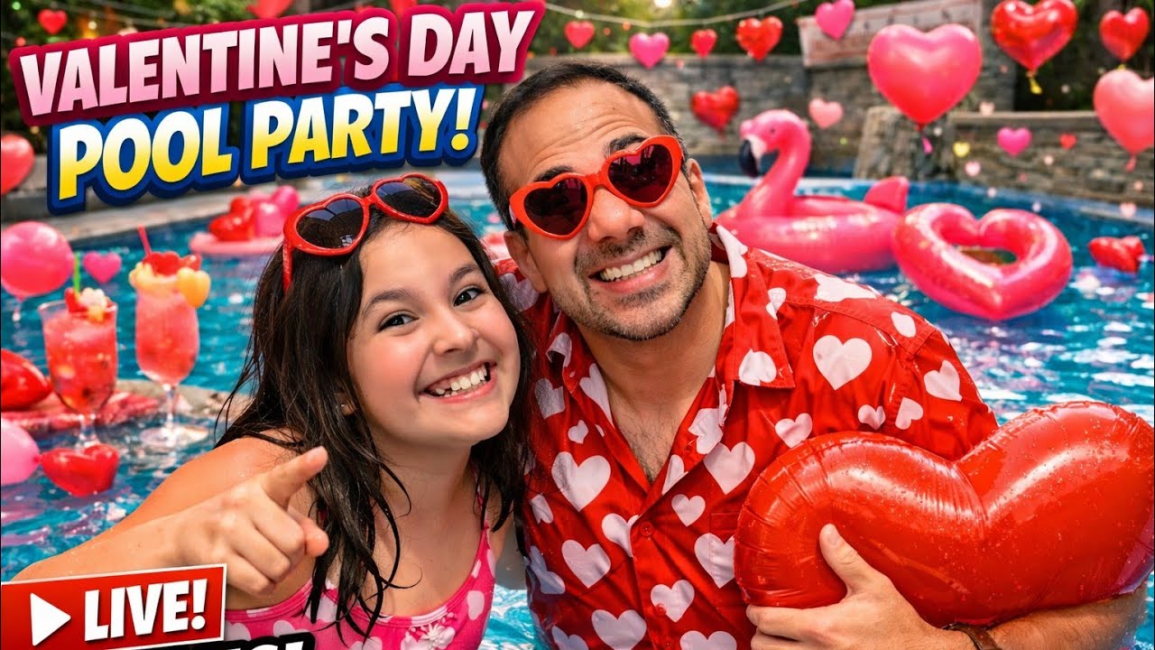 Valentines Day Pool Party