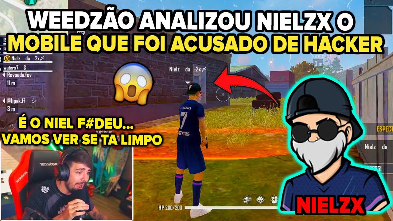WEEDZÃO ANALIZA NIELZX O MOBILE QUE FOI ACUSADO DE HACKER - TELOU ELE EM UM 4X4 CONTRA O TWO9!