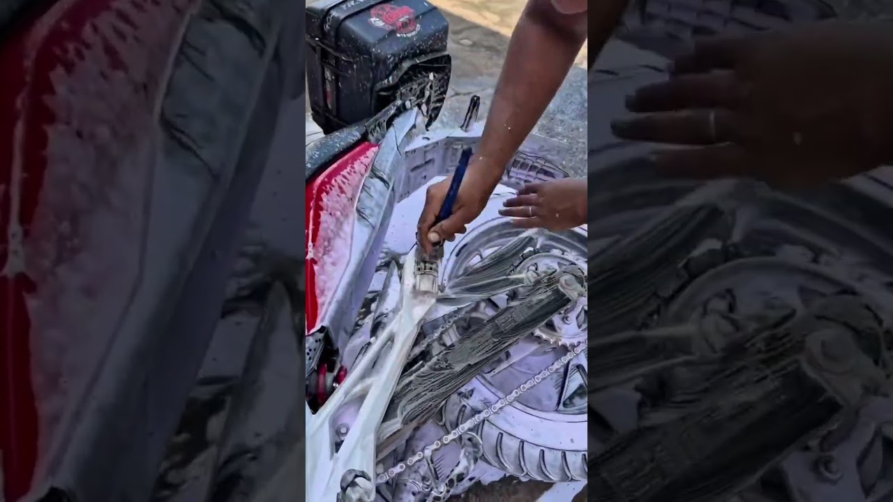Deixamos dono da moto assustado depois de ver moto deitada chão