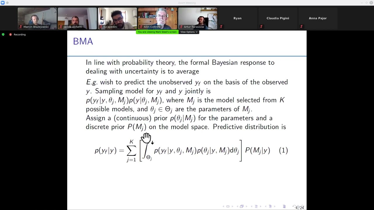 Mark Steel &ndash; Bayesian Model Averaging at the gretl virtual conference 2021 (Keynote)