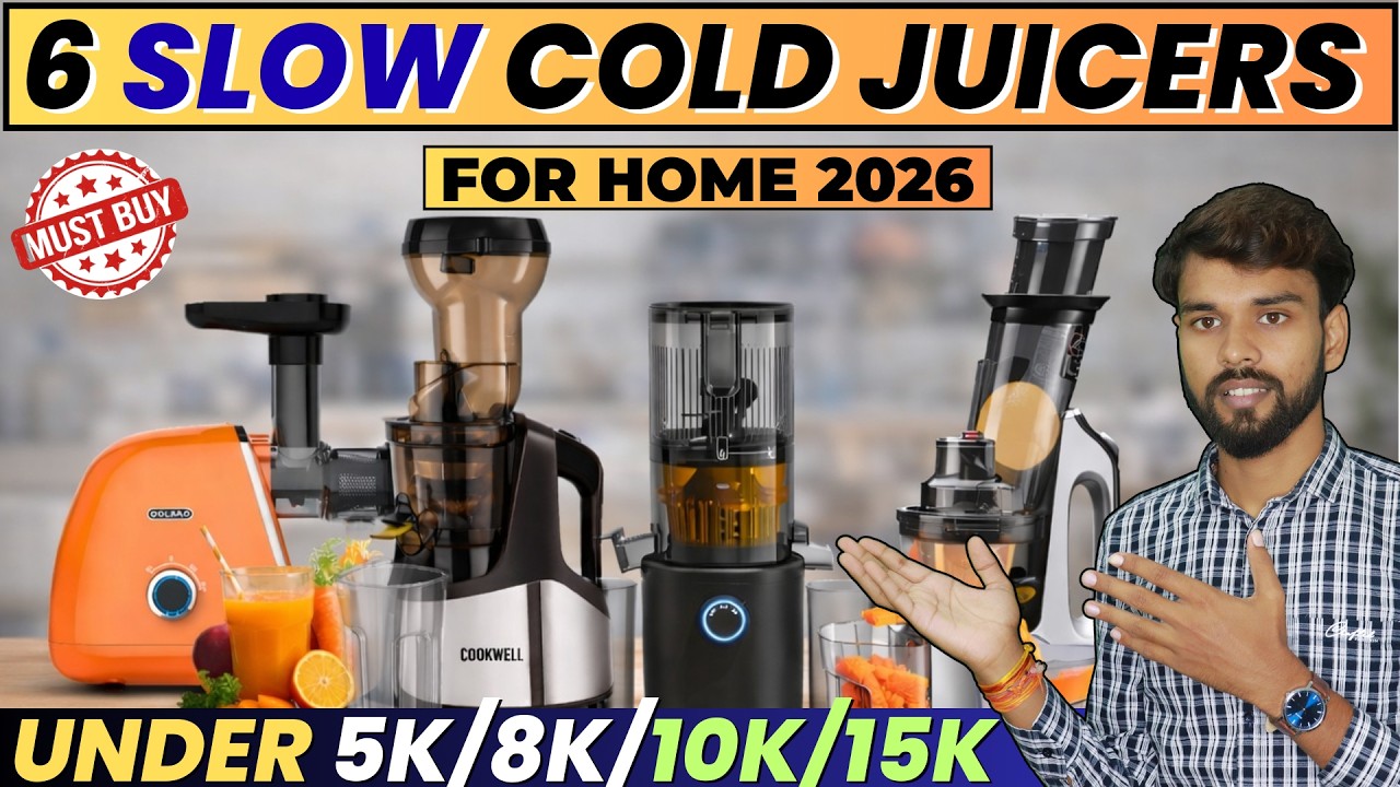🔥6 Best Slow Cold Press Juicer 2026 in India ⚡Best Cold Press Juicers Under 5K-20K⚡Detailed Review