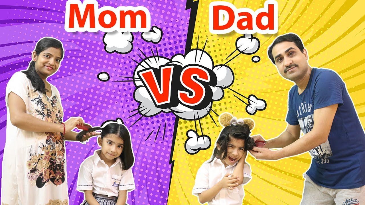 Mom vs Dad in Real Life Funny Video | Riya Family Show