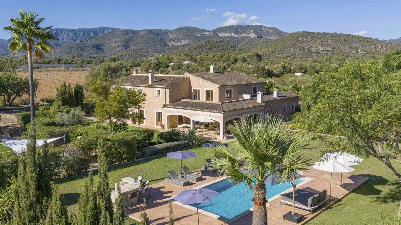 Tour a Private Mediterranean Villa Surrounded by Greenery and Mountains