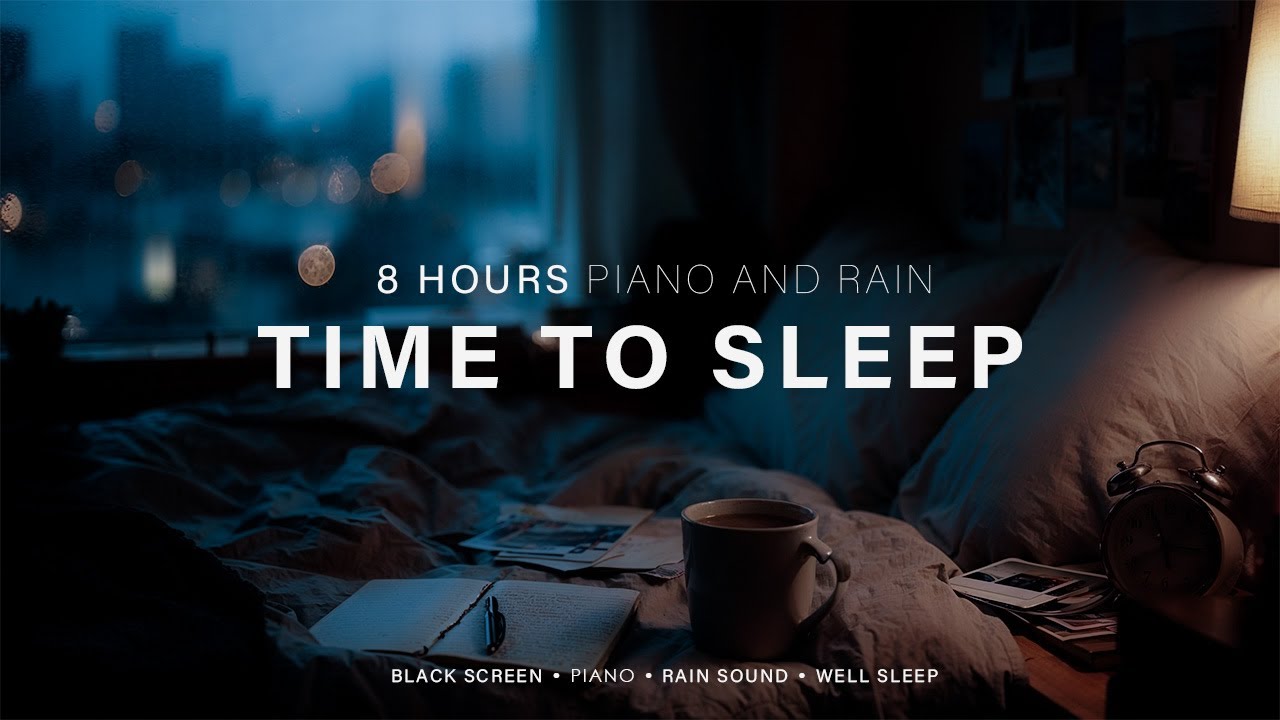 Calming Piano Melodies with Light Rain on Windows – Sleep Music for Deep Sleep & Anxiety Relief #10