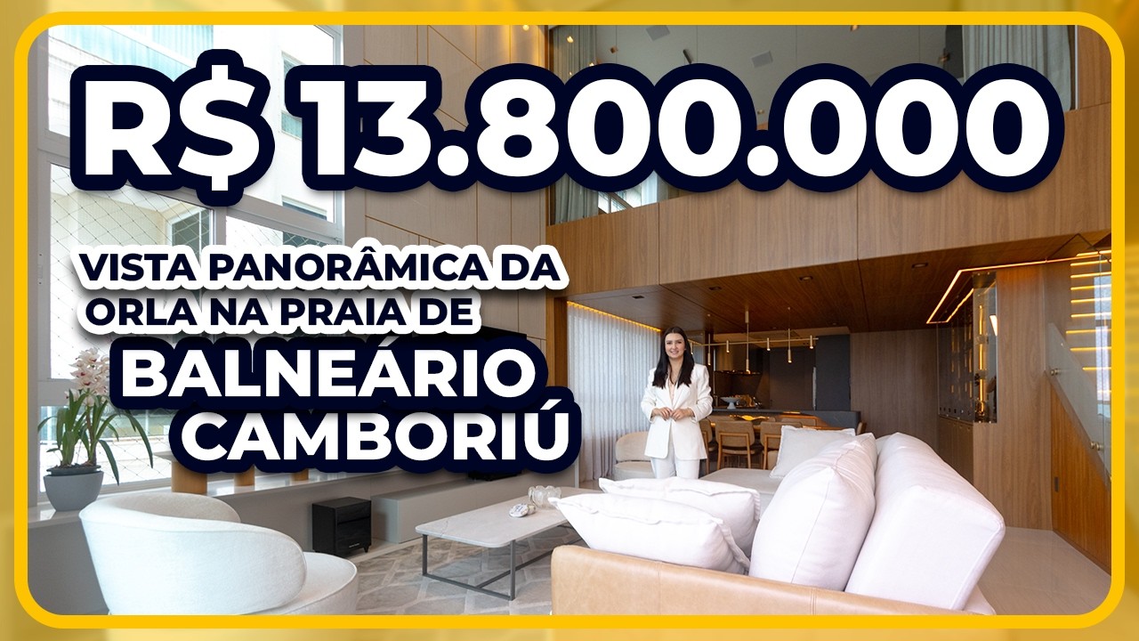 LUXUOSO, FRENTE MAR e PÉ-DIREITO DUPLO: Apartamento no Ed. Renaissance em Balneário Camboriú