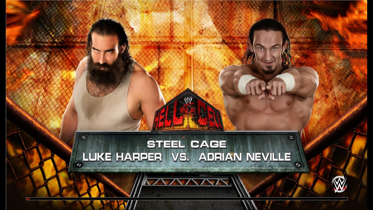 WWE 2k15 Личное первенство по правилам Steel Cage первый этап Luke Harper - Adrian Neville