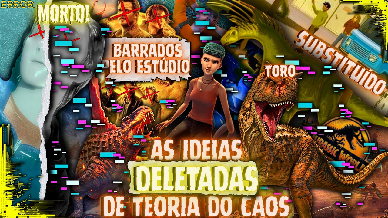 O FINAL DE JURASSIC WORLD: TEORIA DO CAOS ERA TOTALMENTE DIFERENTE! AS CENAS DELETADAS DA ANIMAÇÃO
