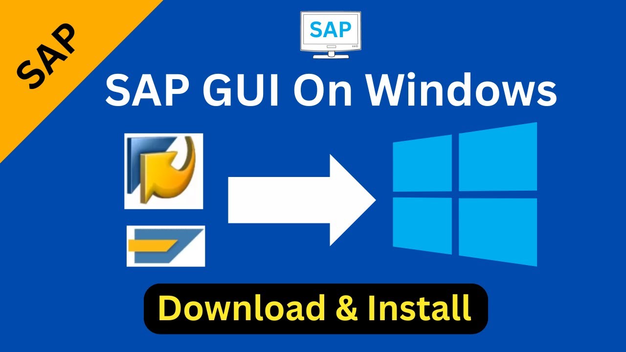 SAP GUI Download & Install On Windows Step by Step Tutorial|How to Download SAP GUI|Logon pad Setup