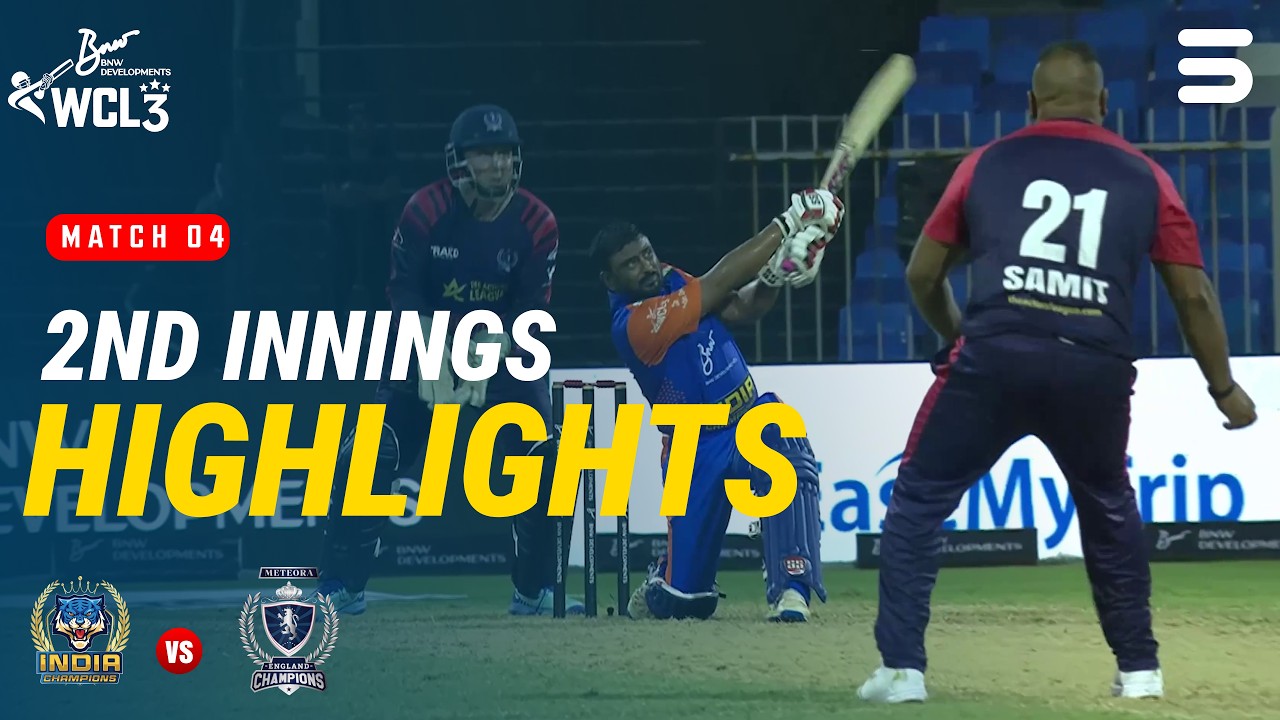 2nd Innings Highlights🏏| India Champions vs England Champions | Match 4 | WCL 2026 | M9O1T
