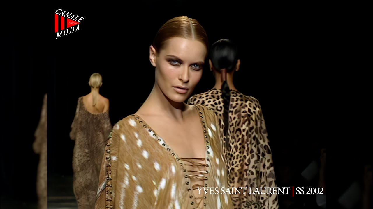 YVES SAINT LAURENT Spring Summer 2002 Paris 4K - Canale Moda