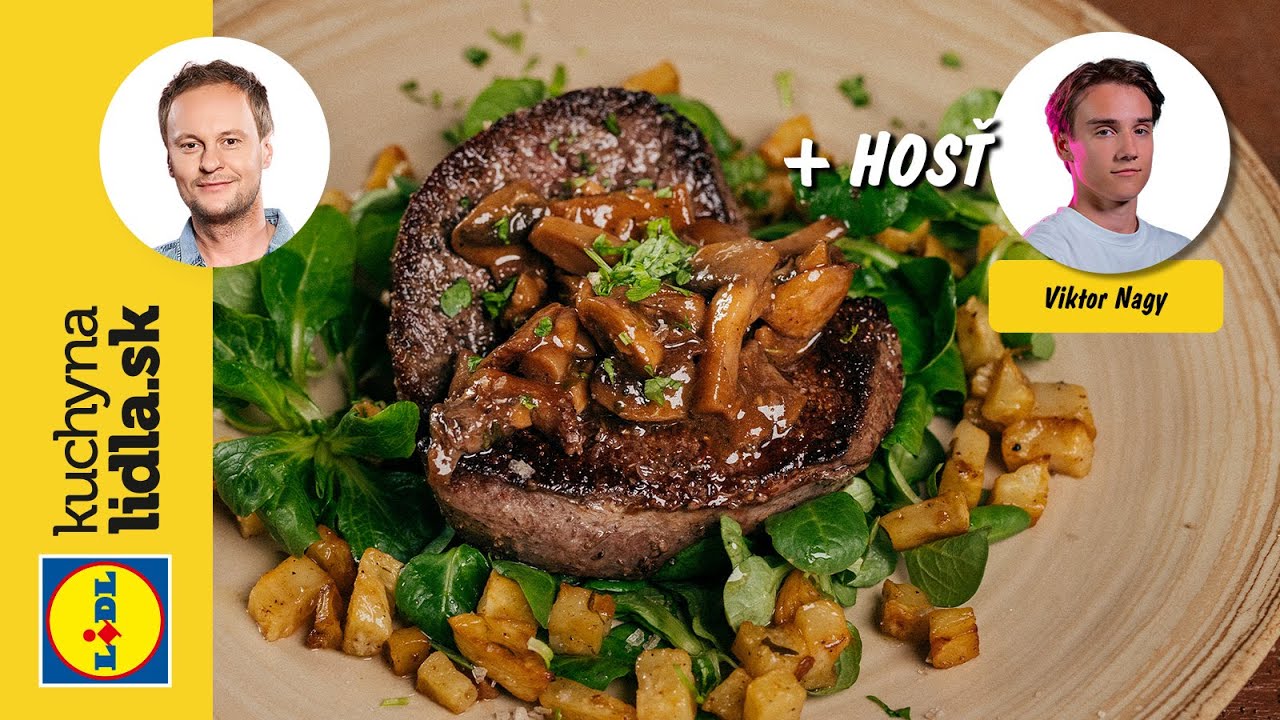 Jelenie stehno na hubách s restovaným zelerom 🥩 | Marcel Ihnačák, Viktor Nagy | Kuchyňa Lidla