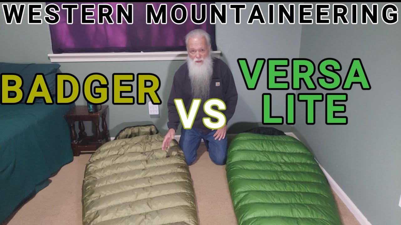 Western Mountaineering Versalite vs Badger Down Sleeping Bag Comparison