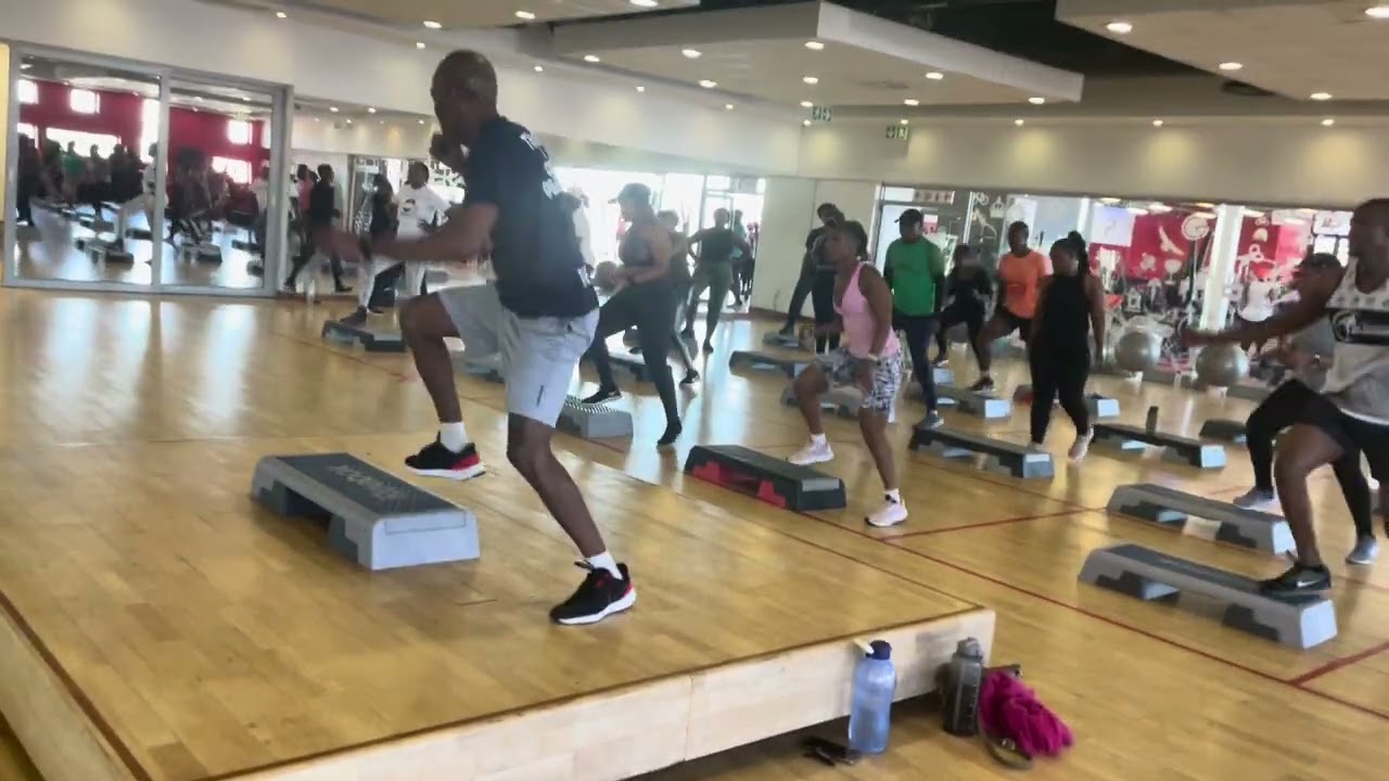 Shimi Molefe Step 112. FB: Soweto Aerobics Lovers. Instagram: Sal_aerobics
