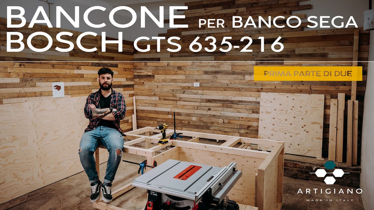 Bancone per incassare e ampliare il banco sega BOSCH - 1 pt. di 2