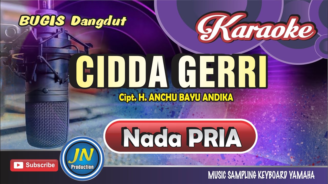 Cidda Gerri_Karaoke Bugis keyboard_Nada Pria_Version Dangdut