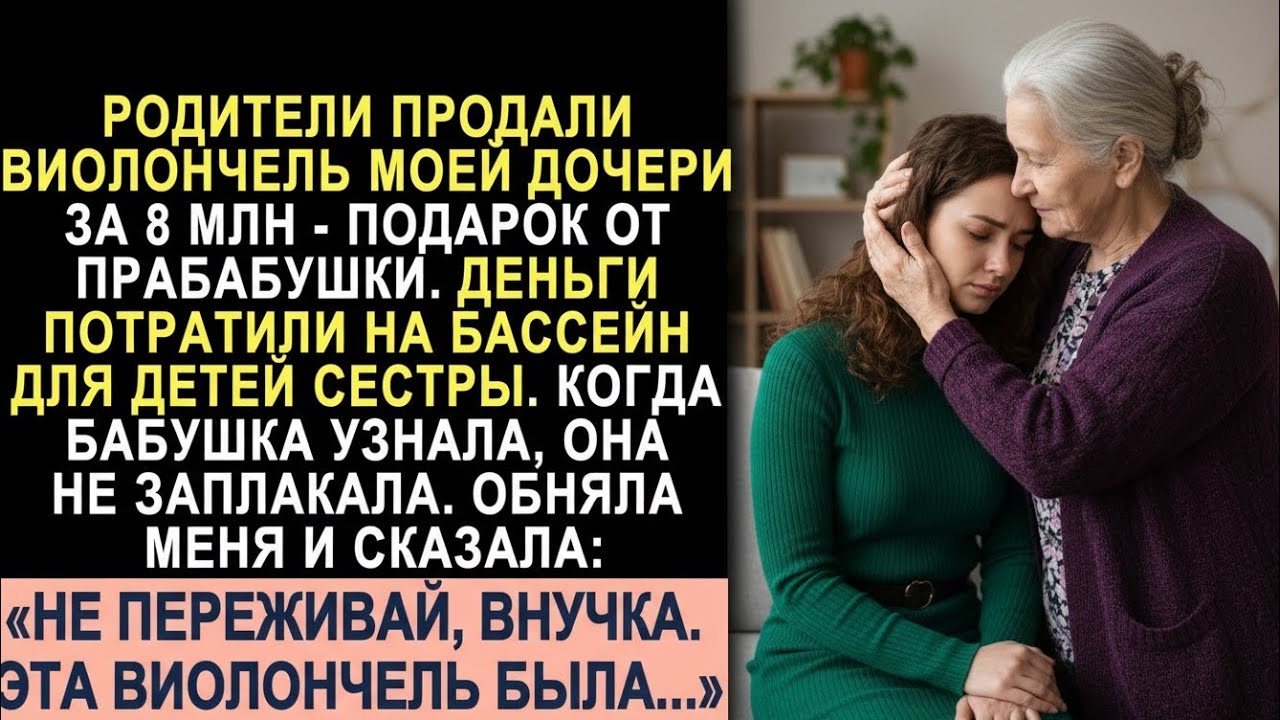 Родители продали виолончель внучки за 8 млн на бассейн. Прабабушка не заплакала — она сказала...