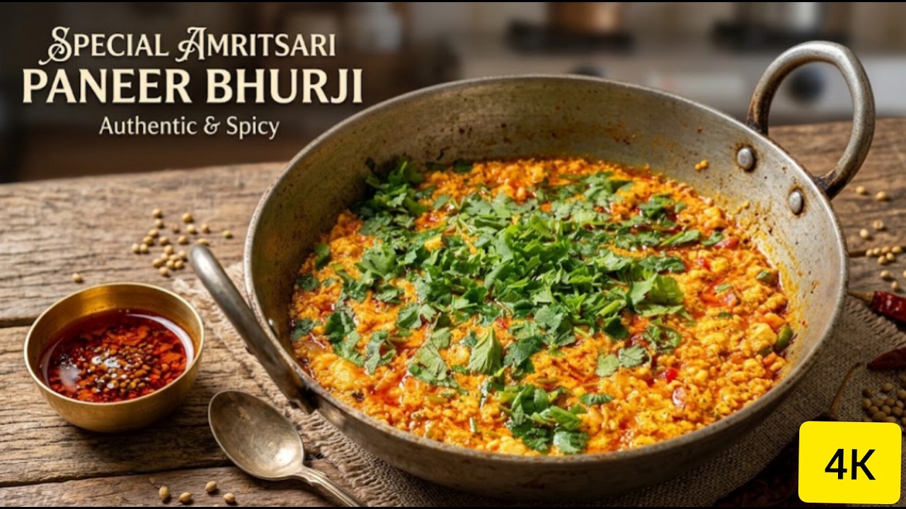 Amritsari Paneer Bhurji Recipe | Street Style Paneer Bhurji | पनीर भुर्जी | Amritsar Punjab