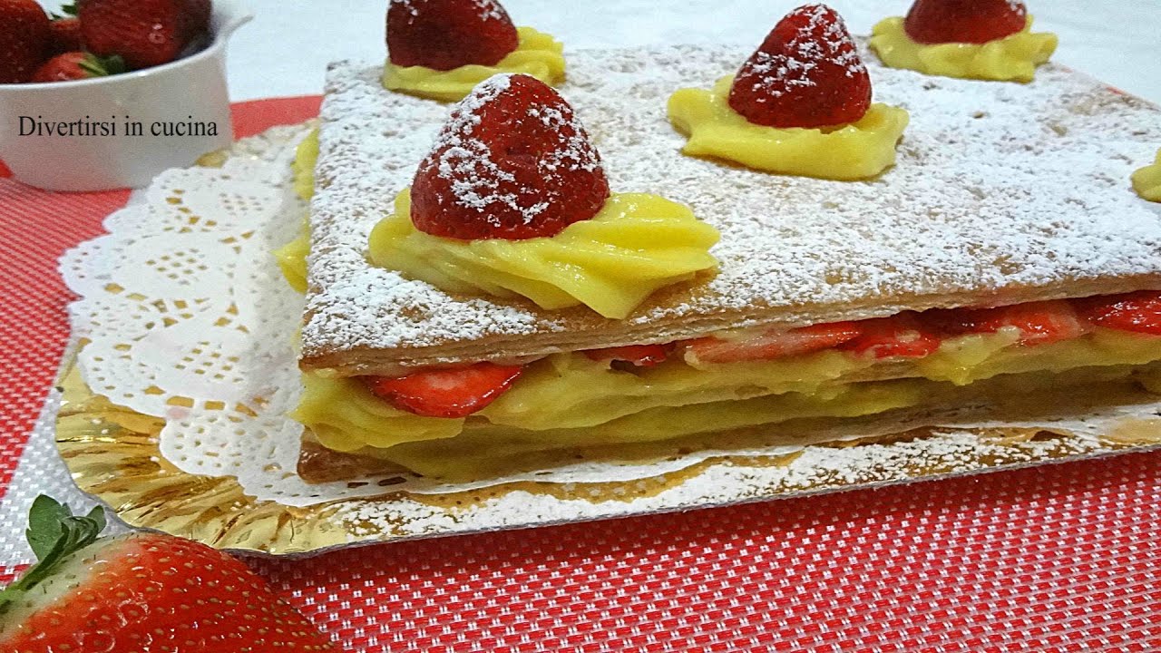 Millefoglie alle fragole in pochi minuti