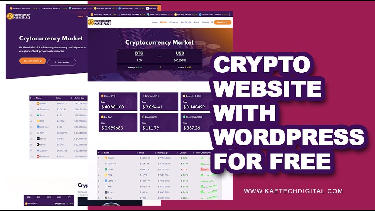 How to create a cryptocurrency & investment website with WordPress and a Free theme (Part 2)