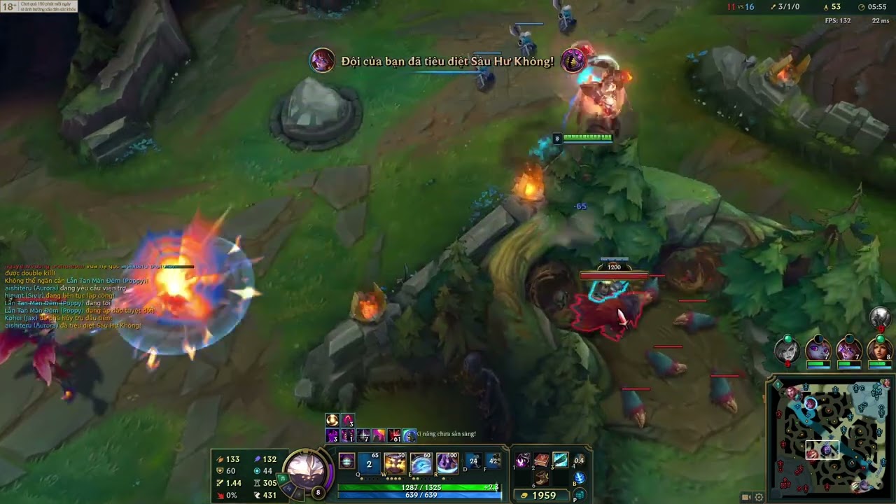 AR URF : Jax full AP siêu khoẻ KDA 13/2/3