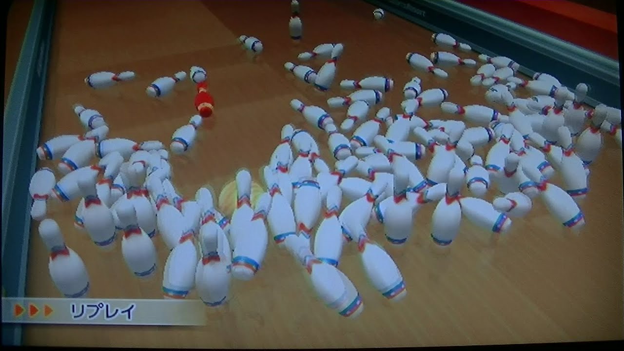 Wii Sports Resort　ボウリング　100ピンゲーム　プレイ映像