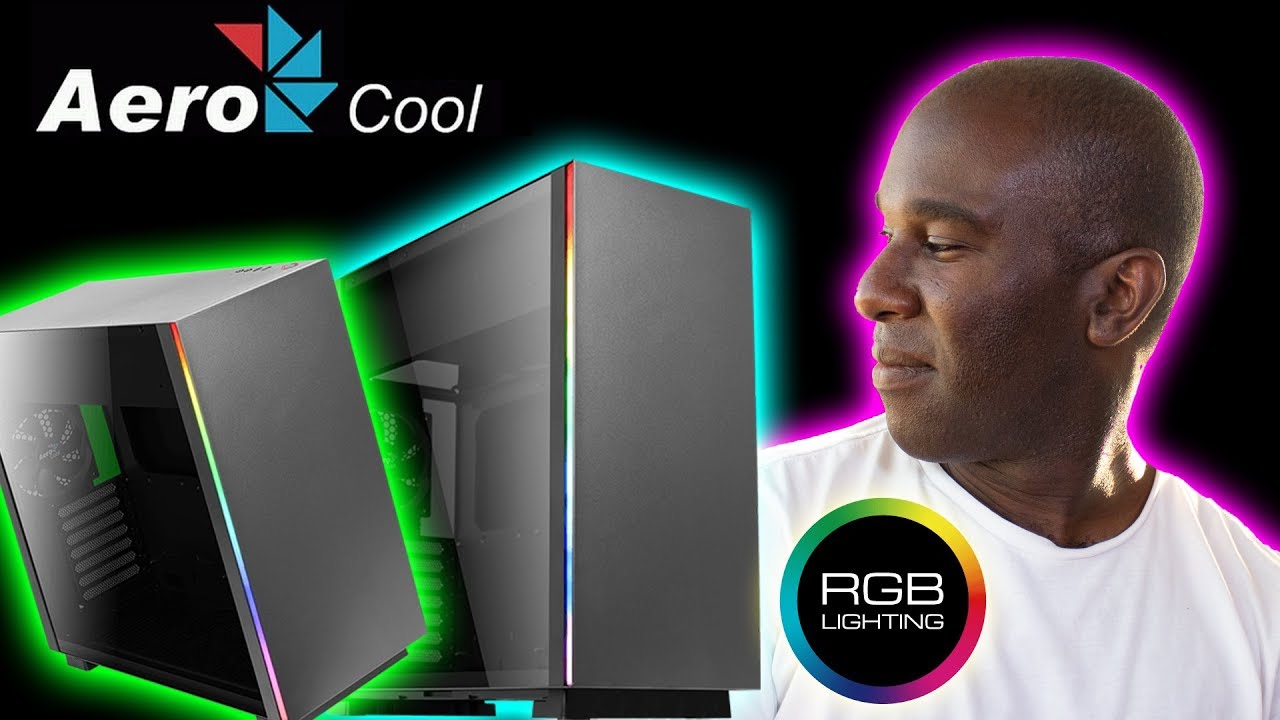 AeroCool Glo Black Tempered Glass RGB Midi PC Gaming Case Review and Build