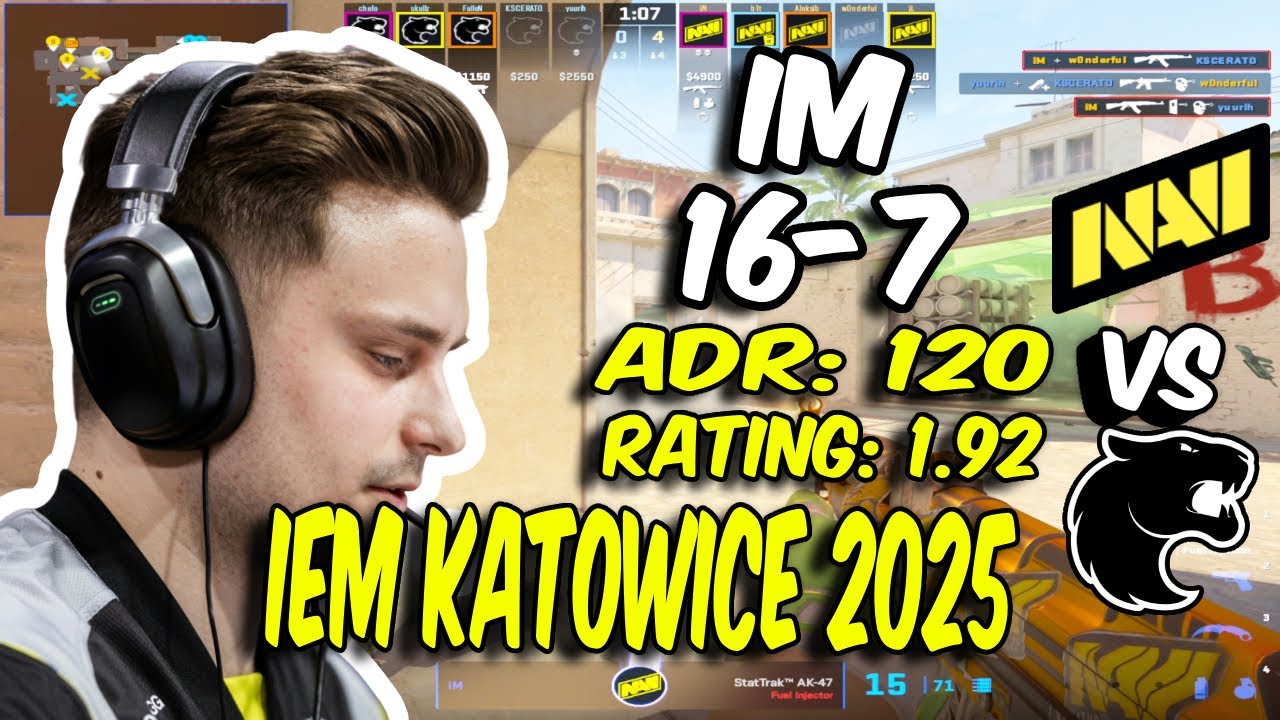 CS2 POV NAVI iM (16/7) vs FURIA (Mirage) IEM Katowice 2025