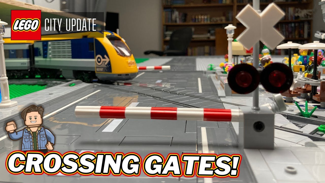 LEGO Railroad Crossing Gates & Outdoor Patio