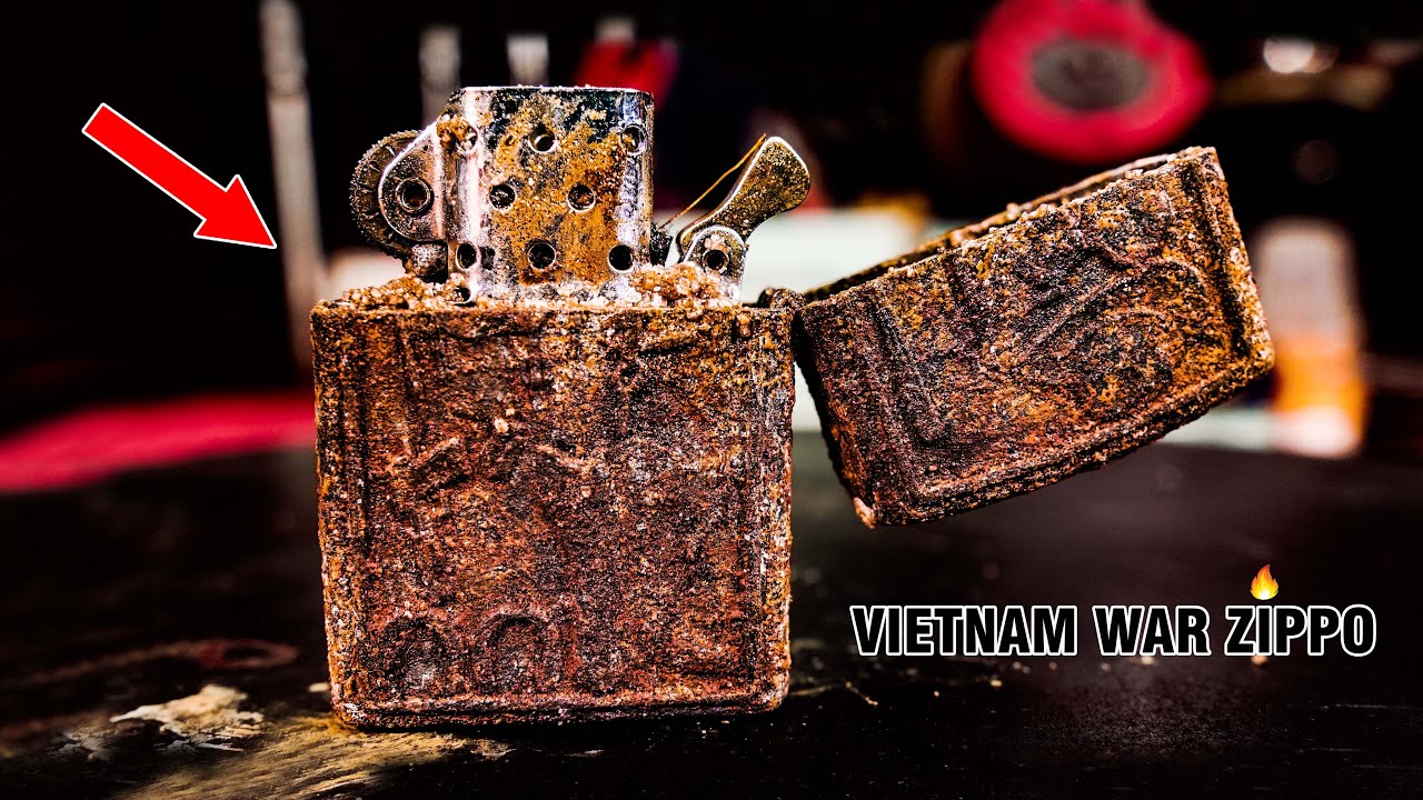 Zippo Lighter Restoration Forgotten From The Vietnam War