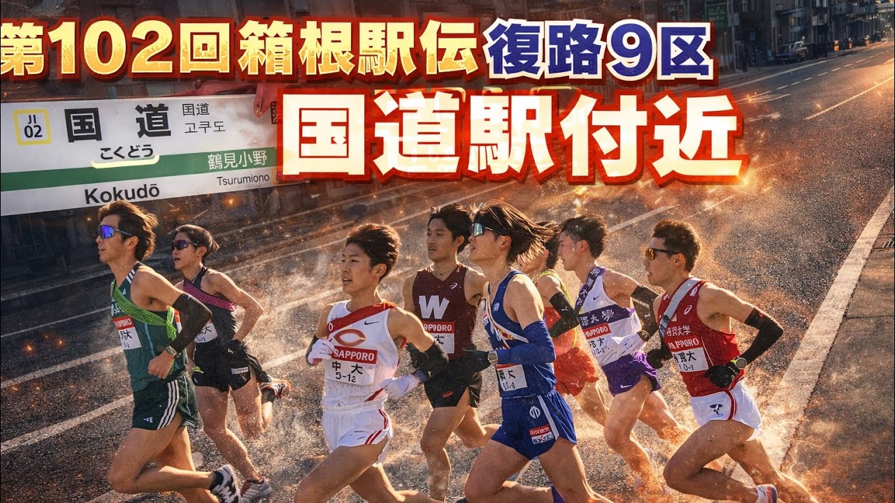 【第102回箱根駅伝復路9区】国道駅付近