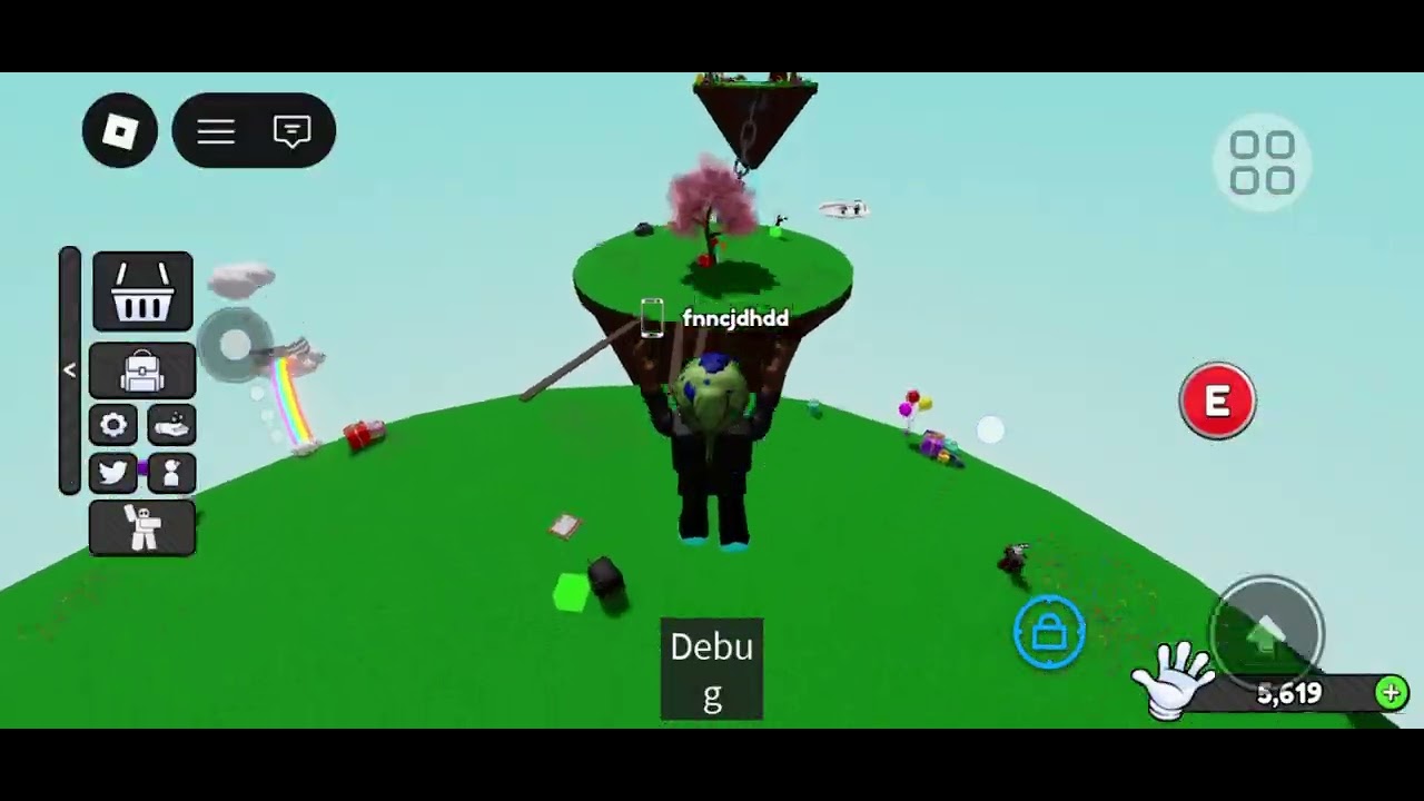 Playing  with debug in slap battles