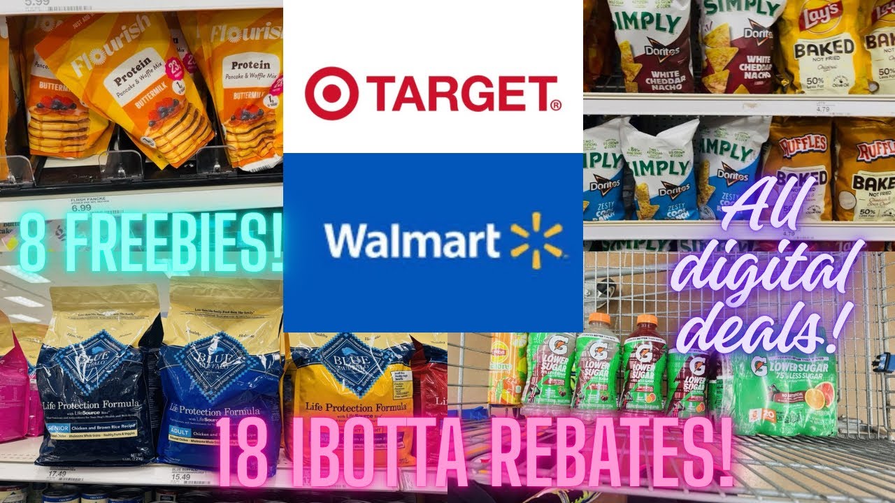 Все покупки в цифровом формате из Walmart и Target! 8 бесплатных товаров! 18 скидок IBOTTA!