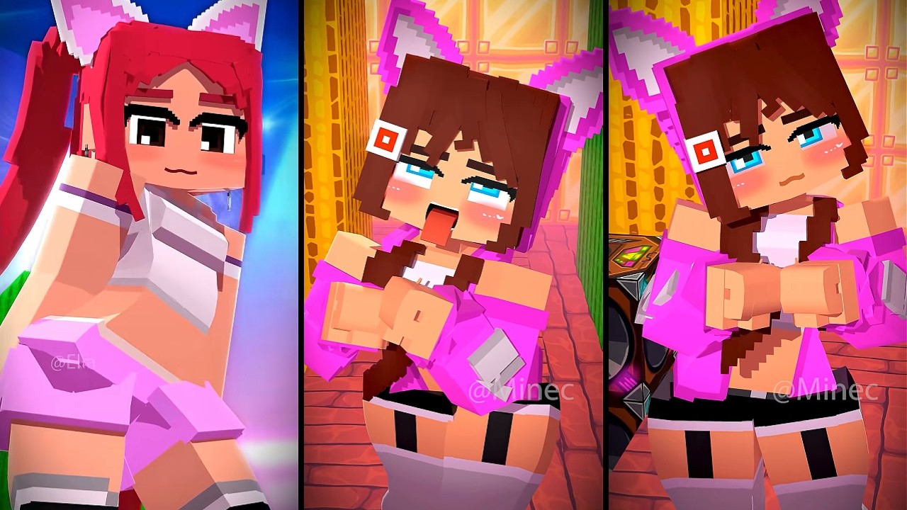The Minecrafts Dark JJ Sisters vs Mira Left or Right || - Minecrafts Mix