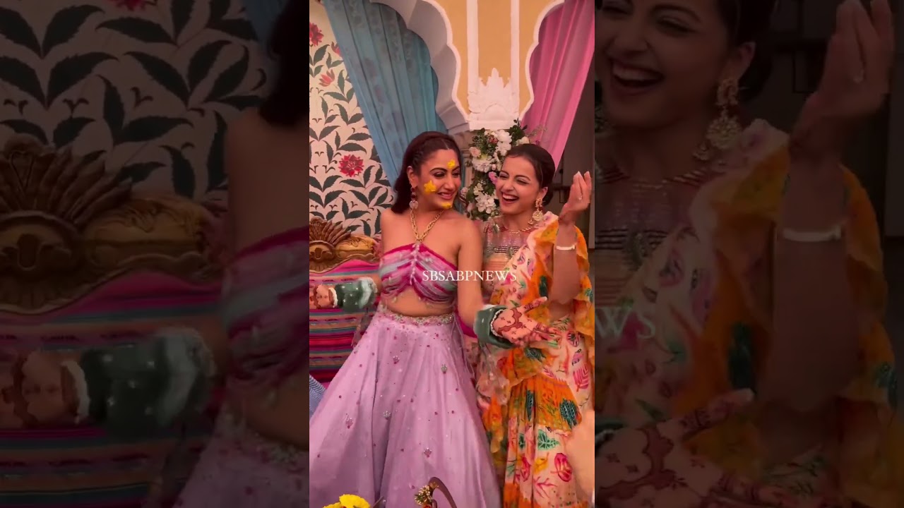 #sukar haldi #shrenuparikh #surbhichandna #ishqbaaz #karansharma #mansi